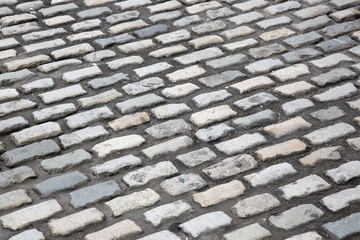 Cobblestone Street; Caemarfon, Wales