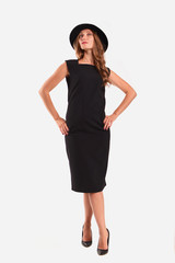 Beautiful woman dressed in formal style