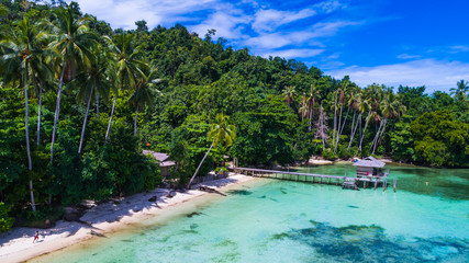 Plakat Raja Ampat island. West Papua, Indonesia.