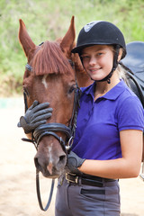 horse and woman