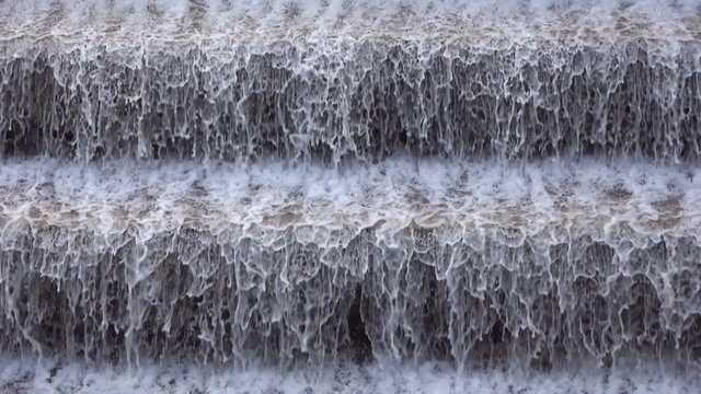 Lechfall mit Stauwehr bei F&uuml;ssen, Bergbach, Bauwerk, Schwaben, Allg&auml;u, 4K