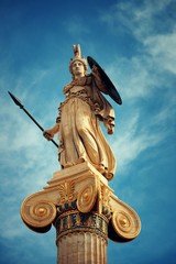 Athena statue - obrazy, fototapety, plakaty