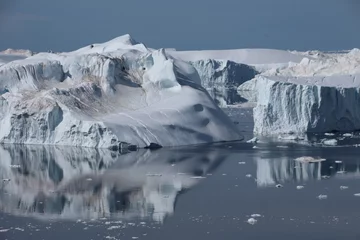 Papier Peint photo Lavable Glaciers Glacier dans la baie de Disko