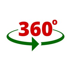 360 degrees icon