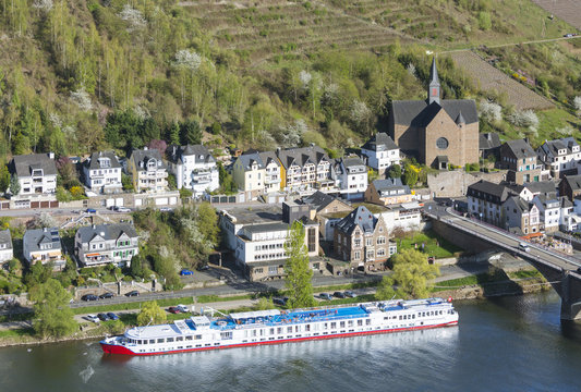 Moselle Ship At Cochem, Germany