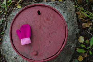 Obraz na płótnie Canvas lost baby mittens