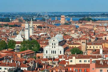 Venice skyline viewed from above