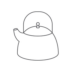 kettle jar flat monochrome silhouette