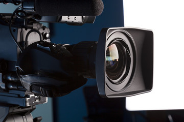 Film camera in the studio