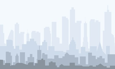 Morning City Skyline - vector