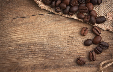 coffee beans in a bag