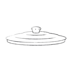 pan lid flat monochrome blurred silhouette