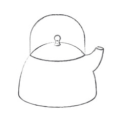 kettle jar flat monochrome blurred silhouette