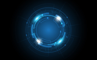 Abstract technology background Hi-tech communication concept futuristic digital innovation background vector illustration