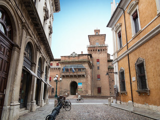 Estense Castle in Ferrara, Italy