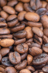 Roasted coffee beans background