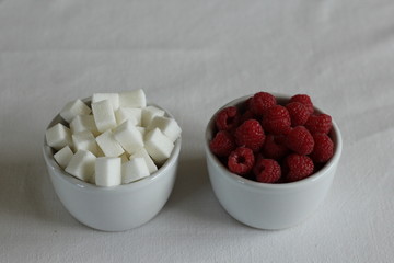 Sugar addict, sugar vs. fruit (raspberries)