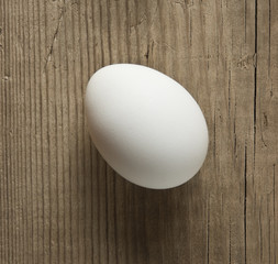 egg on a wooden background