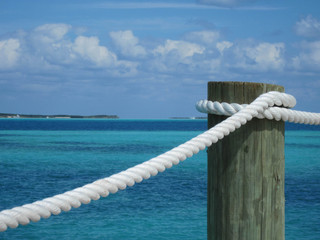 Nautical Rope on Carribean Dock