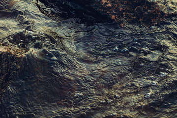 Close-up of autumn stormy water in the gulf of Finland