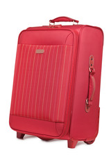 red new suitcase