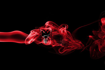 Alabania national smoke flag