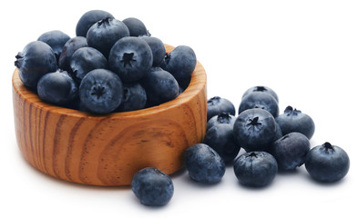 Group of fresh blueberries