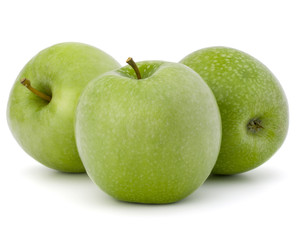 green apple isolated on white background cutout