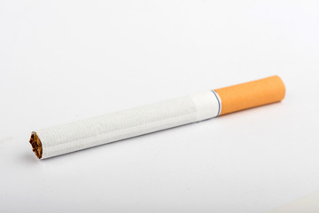 cigarette on white background