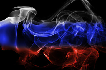 Russia national smoke flag