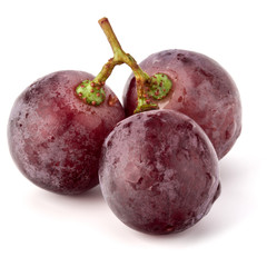 Red grape berry bunch isolated on white background cutout