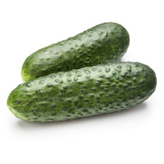Cucumber vegetable isolated on white background cutout