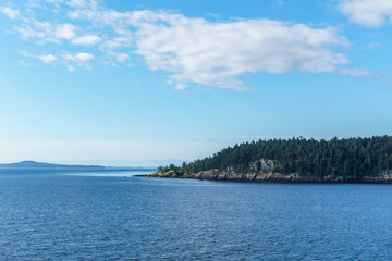 Fototapeta premium Strait of Georgia between Vancouver and Victoria British Columbia Canada.