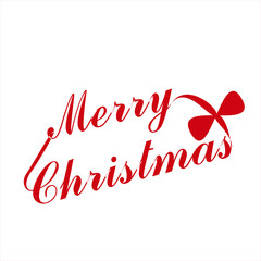 Merry Christmas vector text Calligraphic. Lettering design card template