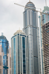Fototapeta na wymiar Detail view of house construction site in Dubai