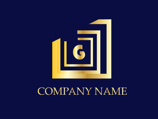 Golden G Logo Design Vector
