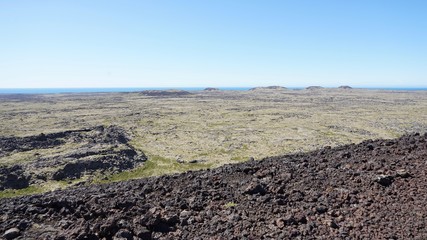Obraz premium Landschaft im Snæfellsjökull-Nationalpark auf der Snaefellsnes Halbinsel im Westen Islands
