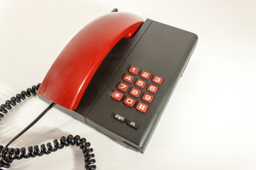 Vintage red telephone