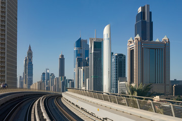 metro subway tracks in the united arab emirates
