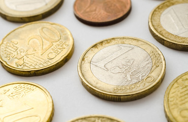 Euro currency coins