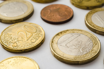 Euro currency coins