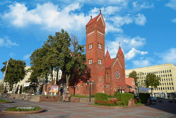 Red church in Minsk