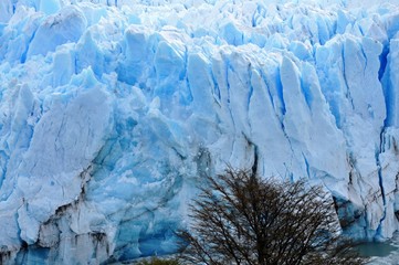 Falling iceberg in Glaciar Perito Moreno Santa Cruz Patagonia