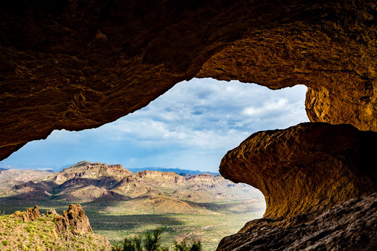 Wave Cave in The Superstition Mountains.