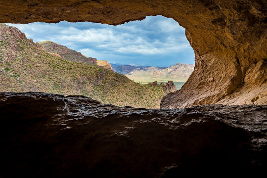 Wave Cave in The Superstition Mountains.