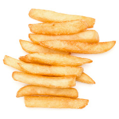 French Fried Potatoes isolated on white background