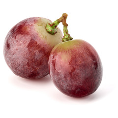 Red grape berry bunch isolated on white background cutout