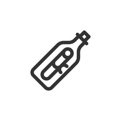 Communication Line - Message in the Bottle Icon