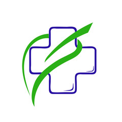 Cross and leaf medic