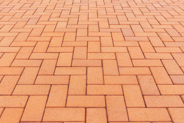Paver brick floor also call brick paving, paving stone or block paving. Manufactured from concrete...